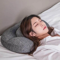 All-round Sleep Pillow Sleeping Memory Foam Egg Shaped Body Massager Neck Massager Head Massage Cushion Head Massager Health