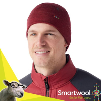 【SmartWool】NTS 250 控溫美麗諾羊毛 反摺羊毛帽.護耳保暖帽_SW956-N69 醋栗暗紅