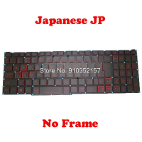 แล็ปท็อป JP แป้นพิมพ์สำหรับ ACER Nitro 5 AN715-51 AN715 51 Nitro 7 AN517-51 002L20M10LHC01 SF-2196 54 AN515-43สีดำ