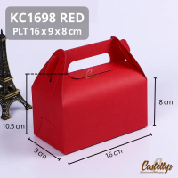 Kotak Box Kue KC1698 Red Merah Bolu Gulung Roll Cake Roti Donat dll