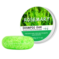 Rosemary Hair Regrowth Shampoo Bar Deep Cleansing Hair &amp; Scalp Anti Hair Loss Shampoo Soap for Treated Dry Damaged Hair