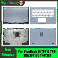 For Asus VivoBook 14 TP412 TP412UA SF4100 TP412FA Laptop Rear Lid Back Top Cover Palmrest Upper Bottom Base Case Housing Hinges