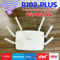 Cục phát wifi từ sim 4G, bộ phát wifi từ sim 4G R102 PLUS 6 ăng ten siêu khỏe chạy bền bỉ 24/24