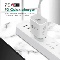 PD18W Mobile Phone Charger 9V12V Type-c Interface 18W Fast Charge Charging Head Travel Quickly For Apple IPhone12