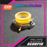 [ SCORPIO ] INTAKE / MANIPOL KARBURATOR PE 28 / PWK 28 PNP