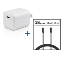 【iPhone黑白配PD快充組】PD/QC20W充電器+Type-C to Lightning 30W快充傳輸線(iPhone 12/12 Pro/11/11 Pro)