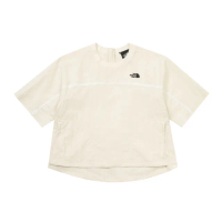 【The North Face 官方旗艦】北面UE女款米白色舒適透氣短袖T恤｜8CJ8QLI