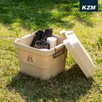 【露營趣】新店桃園 KAZMI K21T3K06 風格收納箱30L 裝備箱 置物箱 工具箱 露營箱 居家 露營 野營