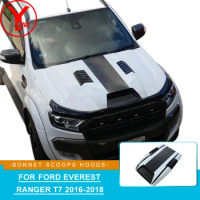 YCSUNZ ABS car styling car hood scoop sticker Bonnet Scoops Hoods accessories For Ford Everest Ranger sticker T7 2016 2017 2018