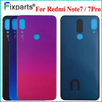 For Redmi Note 7 Battery Cover Rear Door Back Housing Case Middle Chassis Replacement Parts For Redmi Note 7 Pro Back Cover