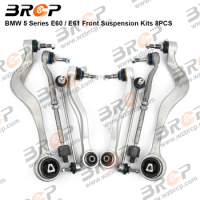 BRCP Front Suspension Control Arm Stabilizer Link Tie Rod End Assembly Kits For BMW 5 Series E60 E61 31126760181 31126774825
