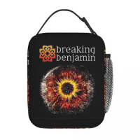 Album New Breaking Benjamins Band Music Thermal Insulated Lunch Bag for School punk Portable Food Bag Cooler Thermal Lunch Boxes