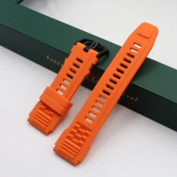Orange Silicone Strap for Amazfit T-Rex Ultra A2142 Watchband Sport Waterproof Wristband Replacement Adjustable Band