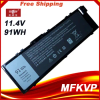 91Wh MFKVP 0FNY7 T05W1 GR5D3 Laptop Battery For Dell Precision 7510 7710 M7710 7720 7520 451-BBSB 451-BBSF 1G9VM M28DH