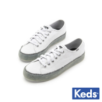 Keds KICKSTART 幾何藝術果凍帆布鞋-白(9224W123458)