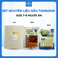 (KHÔNG GIAO MIỀN BẮC) Set Tokbokki Lớn Nguyên Liệu Nấu Tobokki Bánh Gạo Hàn Quốc - Busan Foods, Dày 