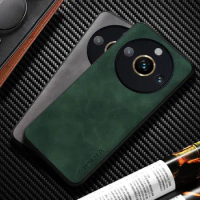 Leather Case For Realme 11 Pro Plus funda smooth feel phone cover for realme 11 pro case coque
