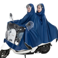 電動摩托車雨衣單人雙人男女防水加大加厚電瓶車成人騎行專用雨披