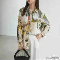 Kemeja Picasso by JRY / Atasan wanita bahan Katun Silk