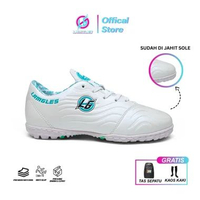 Lamgles - Sepatu Futsal Lamgles Junior Macan Fg original Sol Gerigi 34 Putih