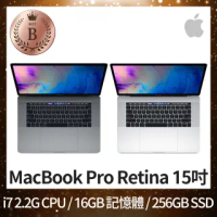【Apple 蘋果】B 級福利品 MacBook Pro Retina 15吋 TB i7 2.2G CPU 16GB RAM 256GB SSD RP555X(2018)