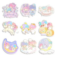 Sanrio Little Twin Stars Flat Resin Planar For DIY Earrings Phone Case Hair Bow 10 Pieces/lot