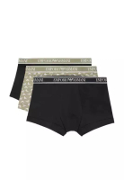 Emporio Armani Men’s 3Pack Cotton Underwear Boxer Briefs in Black/Khaki/Black EM000370 AF10779 MC065