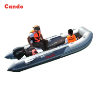 CANDO VIB270 Upgrade Fishing Boat PVC Rowing Racing Boat Kayaking Ship For Outdoor Fishing Water Skiing Ship Inflatable Boats