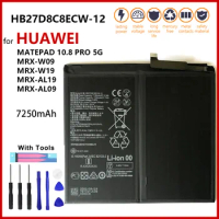 HB27D8C8ECW-12 High Quality New 7250mAh Battery For Huawei MatePad Pro 10.8 5G MRX-W09 MRX-W19 MRX-AL19 MRX-AL09 Batteria