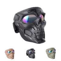 Knight Equipment Full Face Accessories Skull Ghost-shape Moto Eyewear Helmet Mask Protective Wind Mi