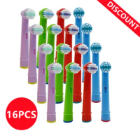 16pcs For Oral-B Electric Toothbrush Replacement Kids Children Tooth Brush Heads Fit Advance Power/Pro Health/Triumph/3D Excel