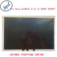 Original 14inch 90NB0P61-R20020 For Asus ZenBook Flip 14 UX481 UX481F Laptop LCD Panel Touch Screen Assembly