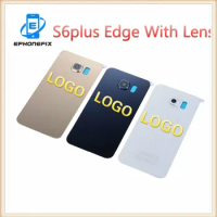 1pcs ORIGINAL Glass Cover With Lens And Adhesive Sticker for Samsung Galaxy S6Plus Edge PLus Back Glass Battery Cover S6+ edge