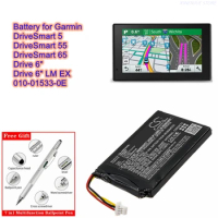 GPS Navigator Battery 3.7V/750mAh 361-00056-08 for Garmin DriveSmart 5, 55, 65, 6", Drive 6" LM EX, 010-01533-0E