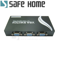 SAFEHOME 1對2 手動式 VGA Switch 雙向螢幕切換器，250MHz, 1920X1440 1台電腦切換使用2台螢幕，也可以2台電腦切換使用1台螢幕 SVW102-250