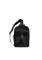 Coach Coach Track Pack In Signature Canvas Crossbody Bag In Charcoal Black CX880