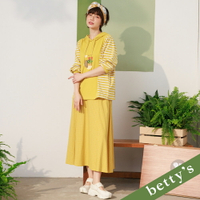 betty’s貝蒂思　口袋小雨雲格子長裙(黃色)