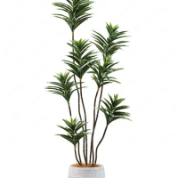 Artificial Liliang Wind Green Plant Bonsai Lily Plant Bonsai Fake Trees Floor-Standing Decorations