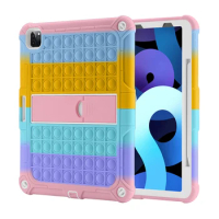Pop Push It Case for IPad Pro12.9 2021 2020 2018 Cover for IPad Air4 Air5 10.9 Non-toxic Soft Silicone Case for IPad Pro11 Funda