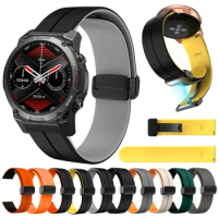 Magnetic Buckle Silicone Strap For Zeblaze Vibe 7 Pro Watch Band Wristband Bracelet For Zeblaze Stratos2 Stratos 2 Watchband