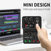 Sound Card USB Mini Portable 2 Way Driver Free Mixer