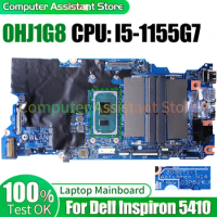 For Dell Inspiron 5410 Laptop Mainboard 203071-1 0HJ1G8 SRKSF I5-1155G7 100％test Notebook Motherboard