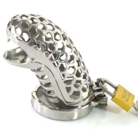 Male Chastity Lock Penis Bondage Metal Cock Cage Cbt Bdsm Chastity Cage Device Adult Sex Toys For Men Dick Erotic Cb6000