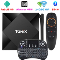 TX6S Android 10.0 TV Box Allwinner H616 H.265 6K 4K 2.4G&amp;5G WiFi Media Player Smart TV BOX 8GB/32GB/64GB 100M LAN