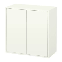 EKET 收納櫃附2門板/1層板, 白色, 70x35x70 公分