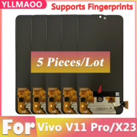 5 PCS OLED For Vivo V11 Pro 1804 / X23 V1809A LCD Display Touch Screen Digitizer Glass Assembly Replacement Repair Parts