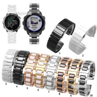 20mm 22mm Ceramic Watch Band Strap for Garmin Forerunner 245 245M 645 645M Wrist band for Vivoactive 3 trainer music Venu SQ V4