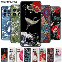 For OnePlus 11 Case 3D Relief Emboss Phone Cover For OnePlus11 One Plus 11 5G Coque for OnePlus 11R 11 R Soft Silicone Capas