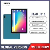 UNIWA UTAB U618 Tablet PC Android 10.1 4GB 64GB Dual SIM Cards 10.1 Inch WiFi Bluetooth GPS Tablets 4G LTE Phone Call Tablet