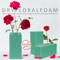 1 DUS ISI 24 Flower Foam Buket Bunga / Busa Bunga Hijau Kering Busa Merangkai Bunga / busa 20 x 10 x